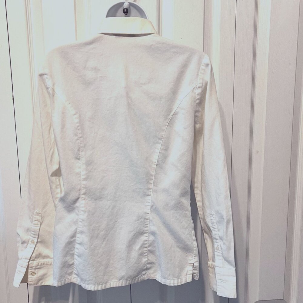 Guess Collection-Women's Long Sleeve Button Up Fitted Blouse-Size Small-Collar - Picture 6 of 12